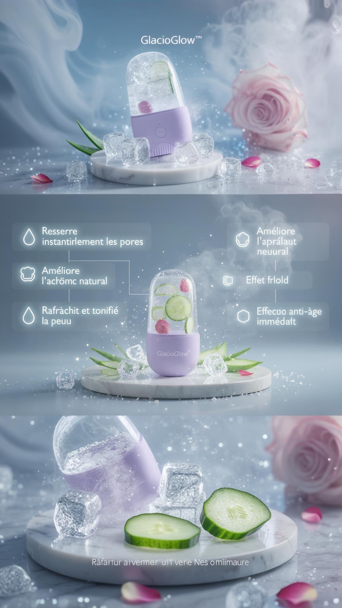 Mini Ice Roller GlacioGlow™ – Cuidado facial criogénico revolucionario